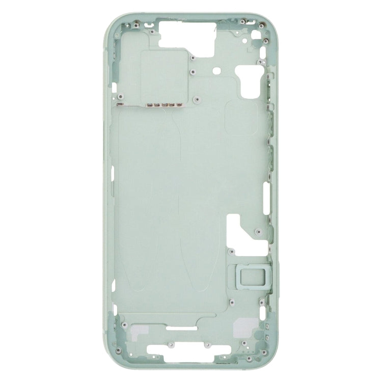 For iPhone 15 Middle Frame Bezel Plate with Side Keys + Card Tray, Version:US Version(Green) - LCD Related Parts by buy2fix | Online Shopping UK | buy2fix