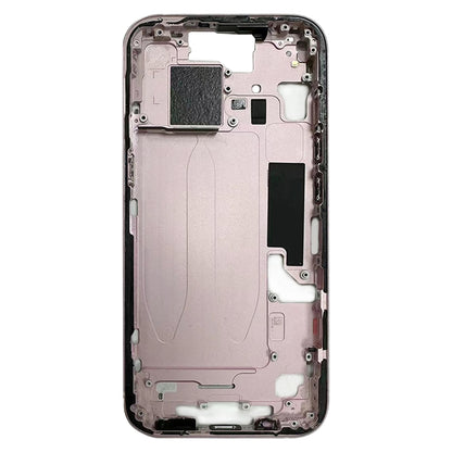 For iPhone 15 Middle Frame Bezel Plate with Side Keys + Card Tray, Version:CE EU Version(Pink) - LCD Related Parts by buy2fix | Online Shopping UK | buy2fix