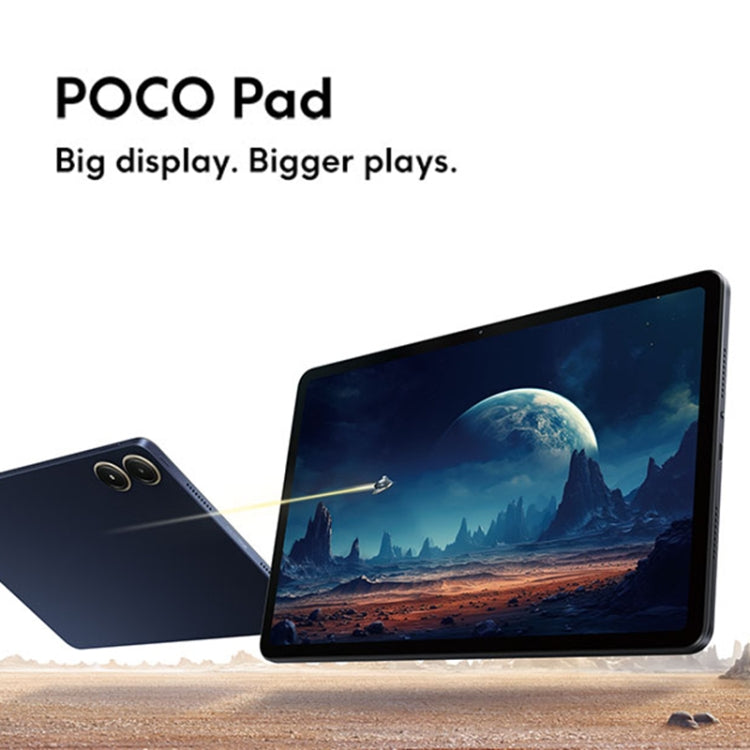 [HK Warehouse] Xiaomi Poco Pad 12.1 inch Tablet PC Global, 8GB+256GB, HyperOS Qualcomm Snapdragon 7s Gen2 Octa Core, 10000mAh Battery(Gray) - Other by Xiaomi | Online Shopping UK | buy2fix