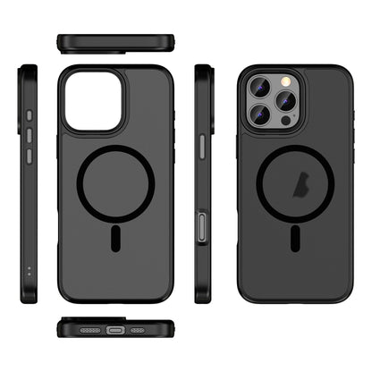 For iPhone 11 Skin Feel Frosted MagSafe Magnetic Phone Case(Transparent Black) - iPhone 11 Cases by buy2fix | Online Shopping UK | buy2fix