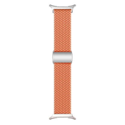 For Samsung Galaxy Watch Ultra 47mm Nylon Loop Magnetic Buckle Watch Band(Orange) - Watch Bands by buy2fix | Online Shopping UK | buy2fix