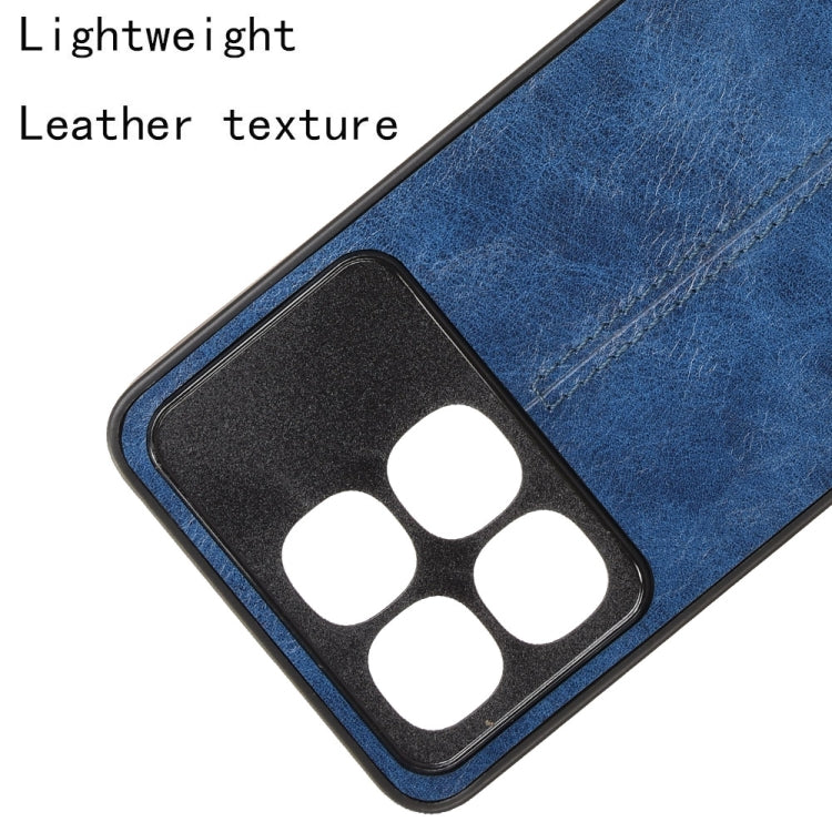 For Redmi K70 Ultra Cow Pattern Sewing Back Cover Phone Case(Blue) - Xiaomi Cases by buy2fix | Online Shopping UK | buy2fix