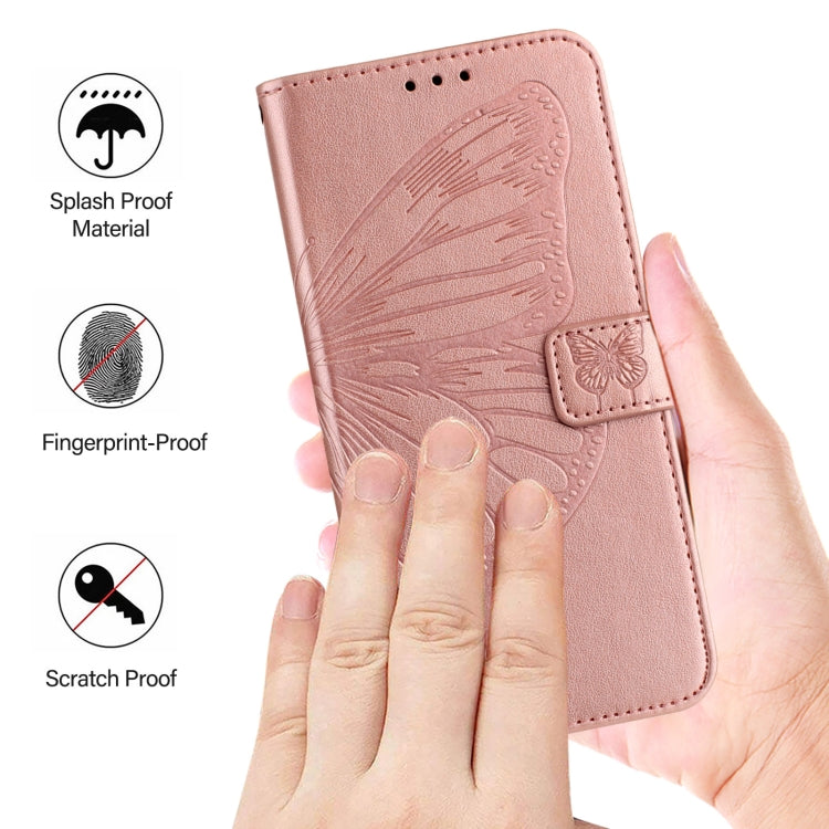 For Redmi K70 Ultra 5G Global Embossed Butterfly Leather Phone Case(Rose Gold) - Xiaomi Cases by buy2fix | Online Shopping UK | buy2fix