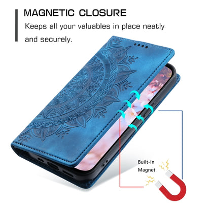 For Google Pixel 9 Pro XL Totem Embossed Magnetic Leather Phone Case(Blue) - Google Cases by buy2fix | Online Shopping UK | buy2fix