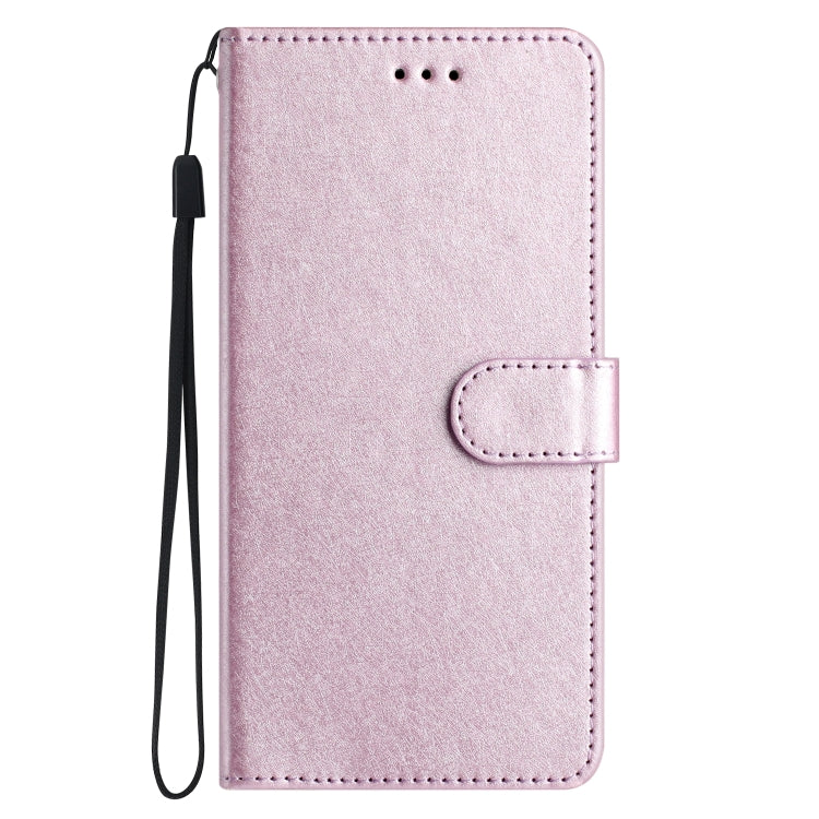 For iPhone 16 Pro Silk Texture Horizontal Flip Leather Phone Case(Rose Pink) - iPhone 16 Pro Cases by buy2fix | Online Shopping UK | buy2fix