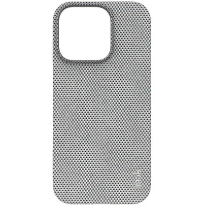 For iPhone 16 Pro imak Ruiyi Series Cloth Texture PU + PC Phone Case(Light Grey) - iPhone 16 Pro Cases by imak | Online Shopping UK | buy2fix