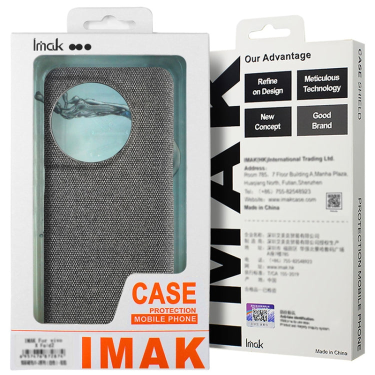 For iPhone 16 Pro imak Ruiyi Series Cloth Texture PU + PC Phone Case(Black) - iPhone 16 Pro Cases by imak | Online Shopping UK | buy2fix