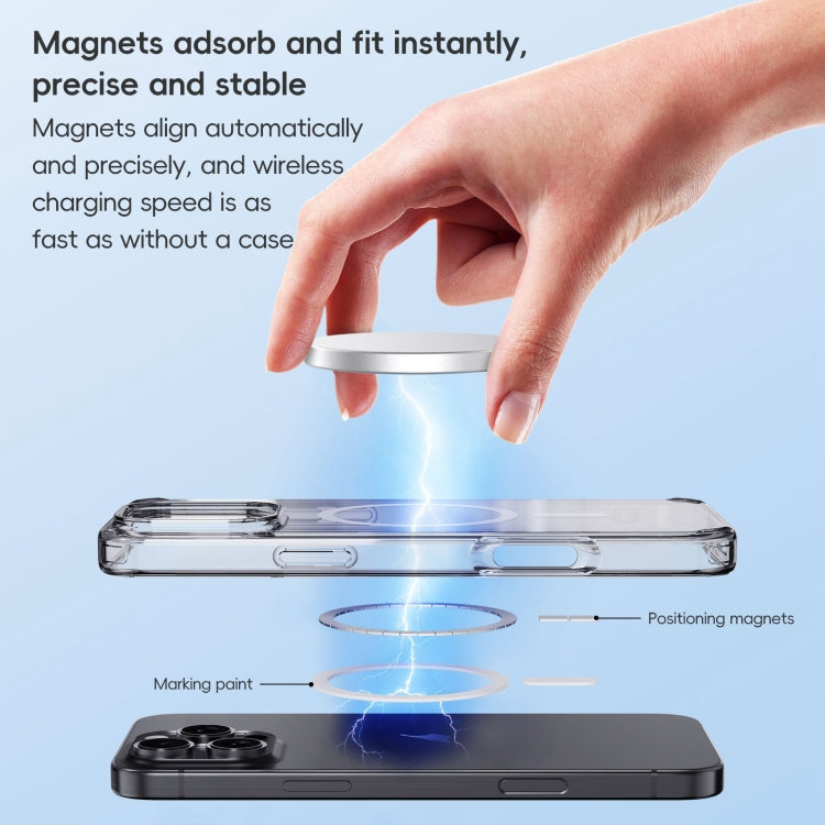 For iPhone 16 Crystal Clear MagSafe Magnetic Phone Case(Transparent) - iPhone 16 Cases by buy2fix | Online Shopping UK | buy2fix