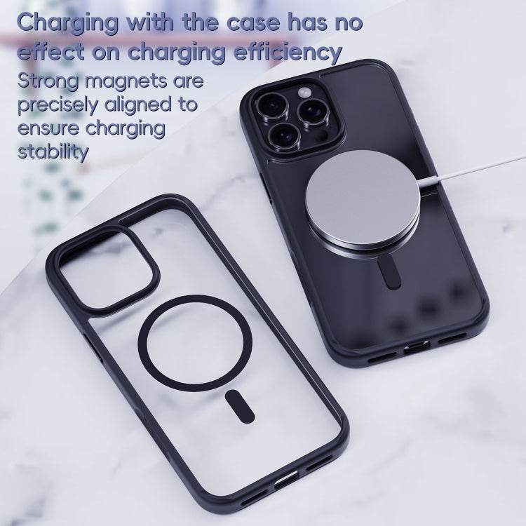 For iPhone 16 Pro Ming Shield Series MagSafe Magnetic Phone Case(Grey) - iPhone 16 Pro Cases by buy2fix | Online Shopping UK | buy2fix