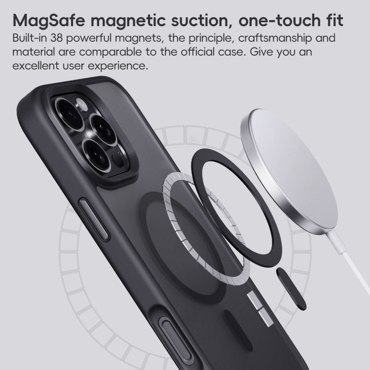 For iPhone 16 Pro Max Frosted MagSafe Magnetic Phone Case(White) - iPhone 16 Pro Max Cases by buy2fix | Online Shopping UK | buy2fix