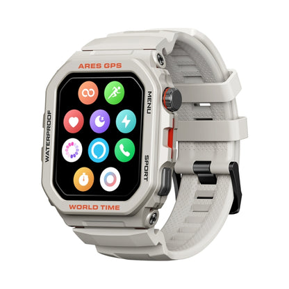 Zeblaze Ares GPS Rugged GPS Smart Watch, Support Heart Rate / Pulse Ox Blood Oxygen(Moon White) - Smart Watches by Zeblaze | Online Shopping UK | buy2fix