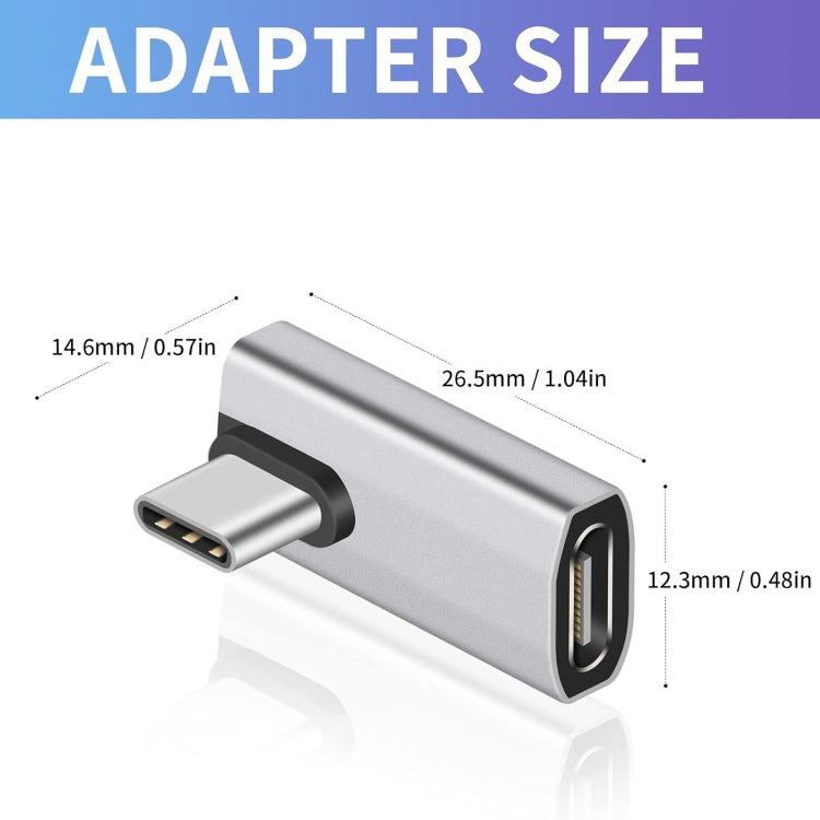 240W 20Gbps Type-C to Type-C  Adapter, Model:90 Degree Mid Bend - Cable & Adapters by buy2fix | Online Shopping UK | buy2fix