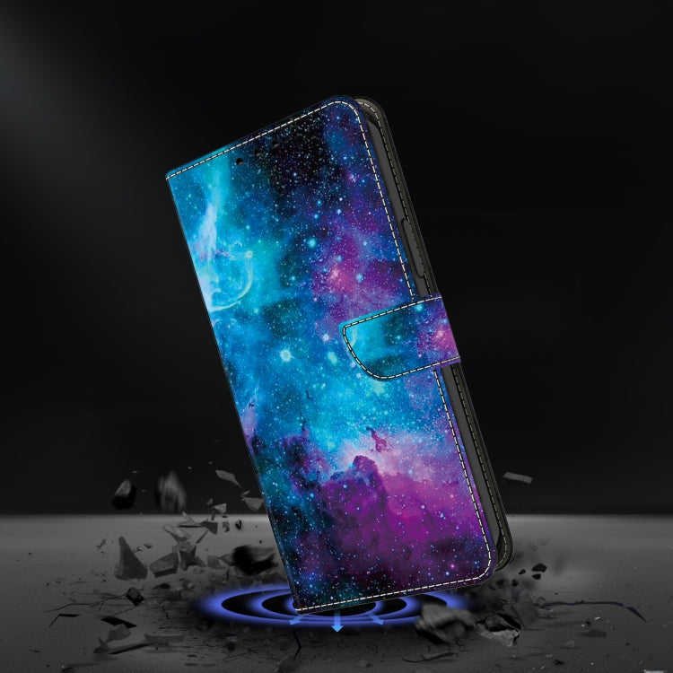 For Google Pixel 9 Pro XL Crystal Painted Leather Phone case(Starry Sky) - Google Cases by buy2fix | Online Shopping UK | buy2fix