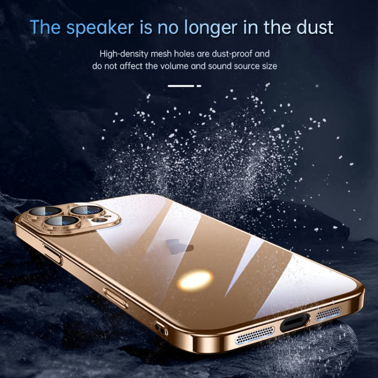 For iPhone 16 Pro Max SULADA JINGJIA Series Lens Protector Hard PC Phone Case(Gold) - iPhone 16 Pro Max Cases by SULADA | Online Shopping UK | buy2fix