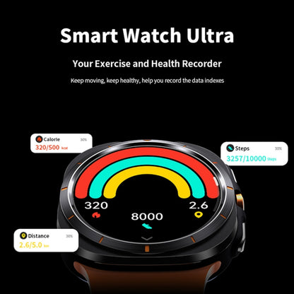 W7 1.43 inch IP68 Waterproof Smart Watch, Support Sedentary Reminder / Sleep Monitoring(Orange) - Smart Watches by buy2fix | Online Shopping UK | buy2fix