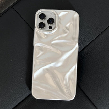 For iPhone 16 Pro Max Water Ripple Electroplating Paint TPU Phone Case(Silver) - iPhone 16 Pro Max Cases by buy2fix | Online Shopping UK | buy2fix