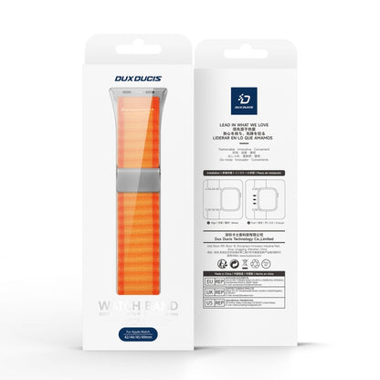 For Apple Watch SE 2023 44mm DUX DUCIS YC Series Ocean Nylon Watch Band(Orange) - Watch Bands by DUX DUCIS | Online Shopping UK | buy2fix