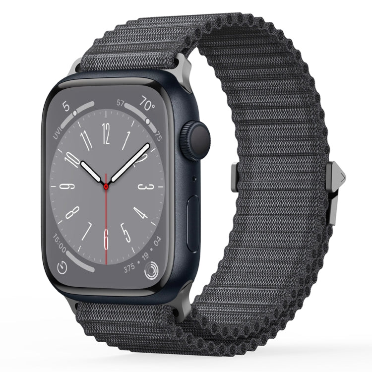 For Apple Watch Series 8 41mm DUX DUCIS YC Series Ocean Nylon Watch Band(Dark Grey) - Watch Bands by DUX DUCIS | Online Shopping UK | buy2fix