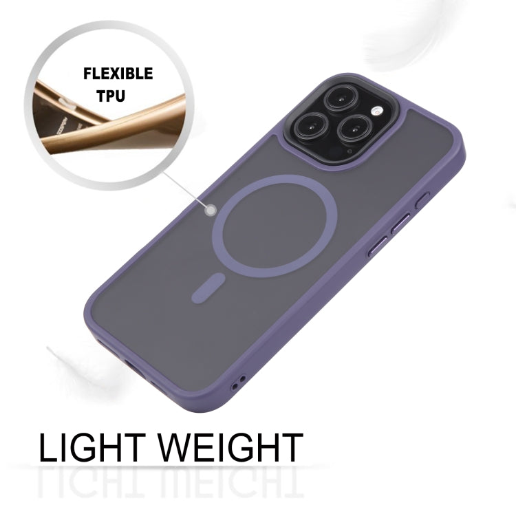 For iPhone 16 Pro GEBEI Skin Feel MagSafe Magnetic Phone Case(Purple) -  by GEBEI | Online Shopping UK | buy2fix