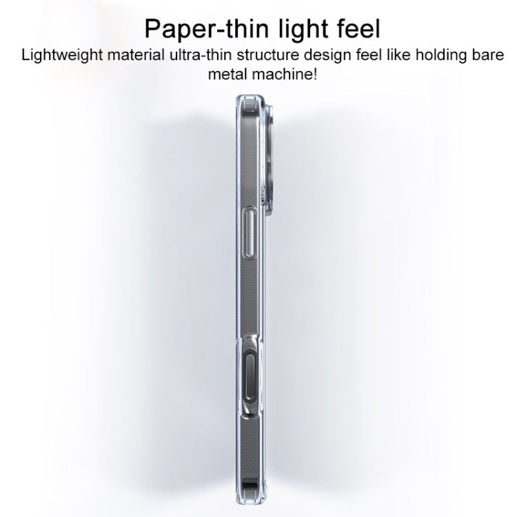 For iPhone 16 TGVIS LEN Series MagSafe Magnetic Phone Case(Transparent) - iPhone 16 Cases by TGVIS | Online Shopping UK | buy2fix