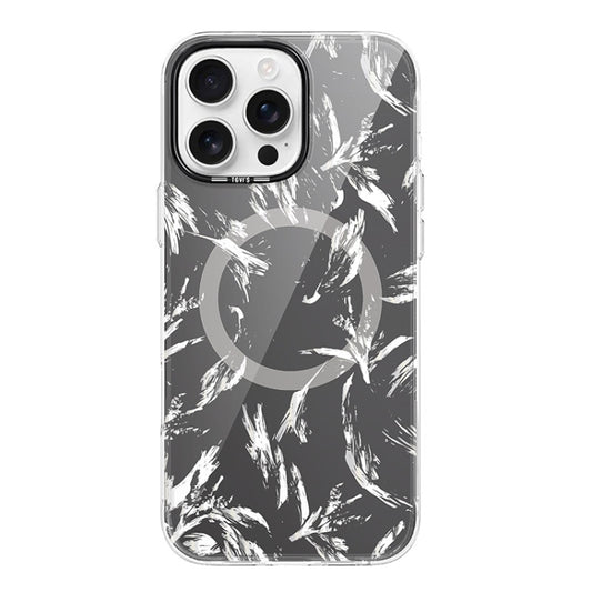 For iPhone 16 Pro Max TGVIS Grace Series MagSafe Magnetic Phone Case(Mirror Flower) - iPhone 16 Pro Max Cases by TGVIS | Online Shopping UK | buy2fix