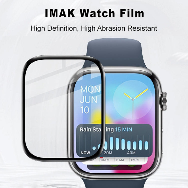 For Apple Watch Series 10 46mm IMAK Plexiglass HD Watch Protective Film - Others by imak | Online Shopping UK | buy2fix