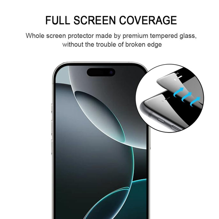 For iPhone 16 Pro 25pcs Full Glue Screen Tempered Glass Film - iPhone 16 Pro Tempered Glass by buy2fix | Online Shopping UK | buy2fix