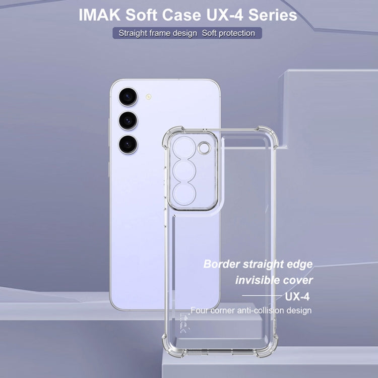 For Samsung Galaxy S23+ 5G IMAK UX-4 Series Four-corner Shockproof Phone Case(Transparent) - Galaxy S23+ 5G Cases by imak | Online Shopping UK | buy2fix