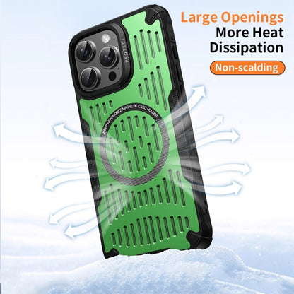 For iPhone 16 Plus Ice Front Cooling MagSafe Magnetic Phone Case(Green) - iPhone 16 Plus Cases by buy2fix | Online Shopping UK | buy2fix