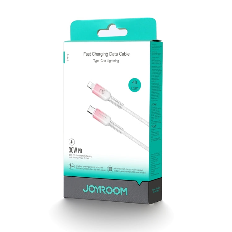 JOYROOM S-A42 Crystal Clear Series Fast Charging Data Cable, Type-C to 8 Pin Cable, Length: 1.2m(White) - 2 in 1 Cable by JOYROOM | Online Shopping UK | buy2fix