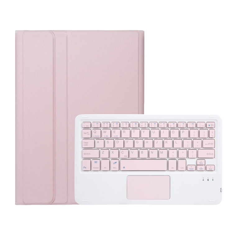 For Huawei MatePad SE 11 2024 AH21-A Ultra-thin Detachable Bluetooth Keyboard Leather Tablet Case with Touchpad(Pink White) - Others Keyboard by buy2fix | Online Shopping UK | buy2fix