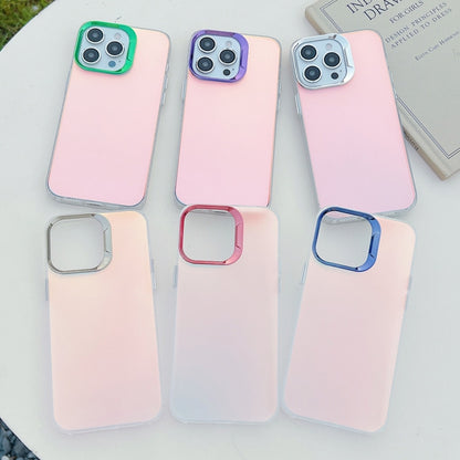 For iPhone 16 Color Plating Discoloration PC Phone Case(Purple) - iPhone 16 Cases by buy2fix | Online Shopping UK | buy2fix