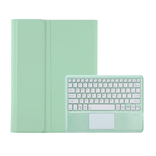 For Samsung Galaxy Tab S10 Ultra A910B-A Touch Pad Detachable Bluetooth Keyboard Leather Tablet Case(Mint Green) - Samsung Keyboard by buy2fix | Online Shopping UK | buy2fix