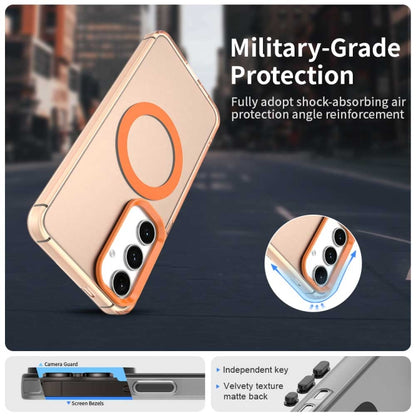 For Samsung Galaxy S25+ 5G Candy Magsafe PC Hybrid TPU Phone Case(Orange) - Galaxy S25+ 5G Cases by buy2fix | Online Shopping UK | buy2fix