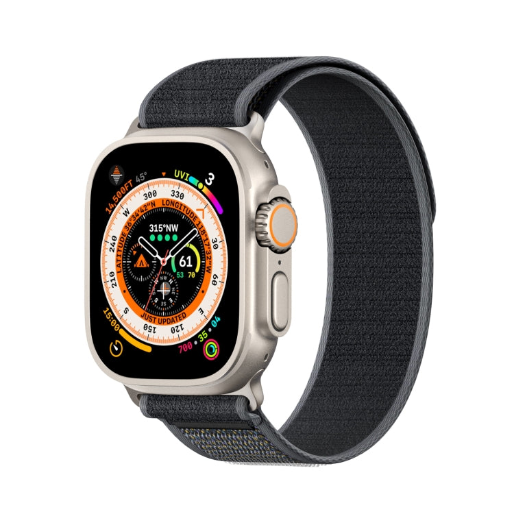 For Apple Watch 46mm / 49mm / 45mm / 44mm DUX DUCIS YJ Series Nylon Watch Band(Black) - Watch Bands by DUX DUCIS | Online Shopping UK | buy2fix