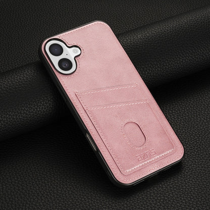 For iPhone 16 AZNS K1 Series Card Slot Business Phone Case(Pink) - iPhone 16 Cases by AZNS | Online Shopping UK | buy2fix