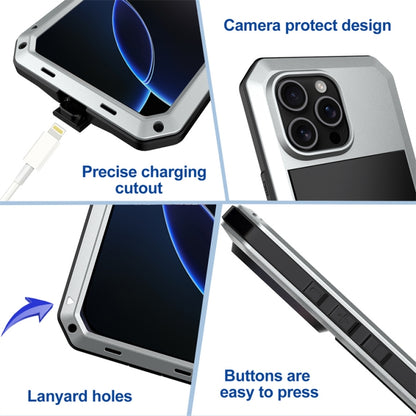 For iPhone 16 Pro Max Shockproof IP54 Life Waterproof Phone Case(Silver) - iPhone 16 Pro Max Cases by buy2fix | Online Shopping UK | buy2fix