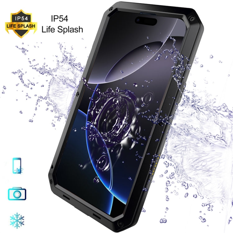 For iPhone 16 Pro Shockproof IP54 Life Waterproof Phone Case(Black) - iPhone 16 Pro Cases by buy2fix | Online Shopping UK | buy2fix