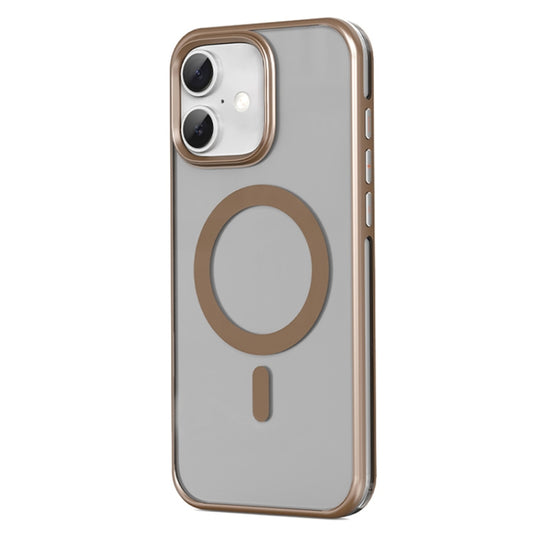 For iPhone 16 Mutural Airbag Anti-fall MagSafe Magnetic Phone Case(Desert Gold) - iPhone 16 Cases by Mutural | Online Shopping UK | buy2fix