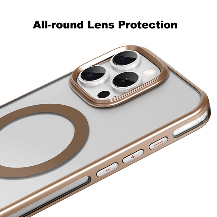 For iPhone 16 Pro Mutural Airbag Anti-fall MagSafe Magnetic Phone Case(Desert Gold) - iPhone 16 Pro Cases by Mutural | Online Shopping UK | buy2fix