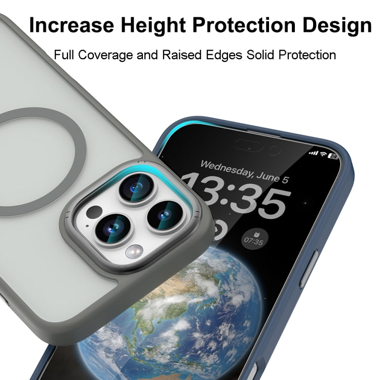 For iPhone 16 Pro Max Mutural Skin Feel Series Frosted MagSafe Magnetic Phone Case(Grey) - iPhone 16 Pro Max Cases by Mutural | Online Shopping UK | buy2fix