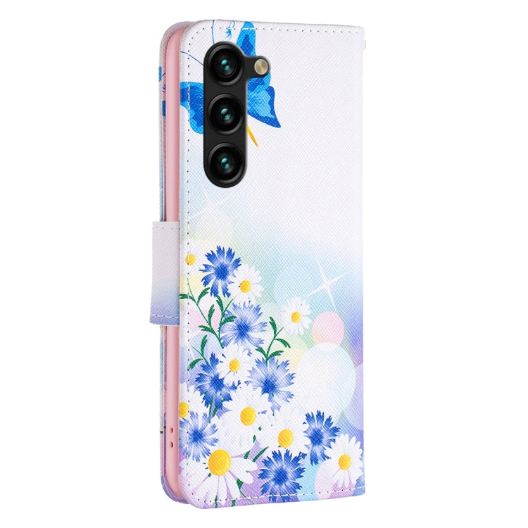 For Samsung Galaxy S25+ 5G Colored Drawing Pattern Leather Phone Case(Butterfly Love) - Galaxy S25+ 5G Cases by buy2fix | Online Shopping UK | buy2fix