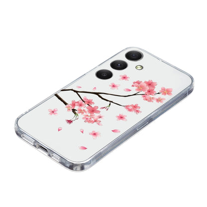 For Samsung Galaxy S25+ 5G Colorful Painting Pattern TPU Phone Case(Plum Blossom) - Galaxy S25+ 5G Cases by buy2fix | Online Shopping UK | buy2fix