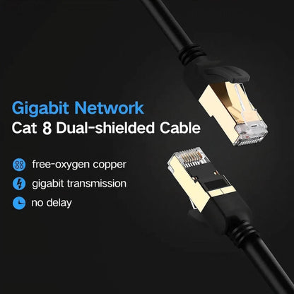 30m Gigabit Network Cat 8 Dual-shielded Cable - Lan Cable and Tools by buy2fix | Online Shopping UK | buy2fix