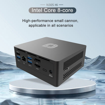 Jumper N305Hi Mini PC, Intel Alder Lake-N i3-N305 Octa-core 3.8GHz, RAM: 16GB, ROM: 512GB(EU Plug) - Barebone Mini PCs by jumper | Online Shopping UK | buy2fix