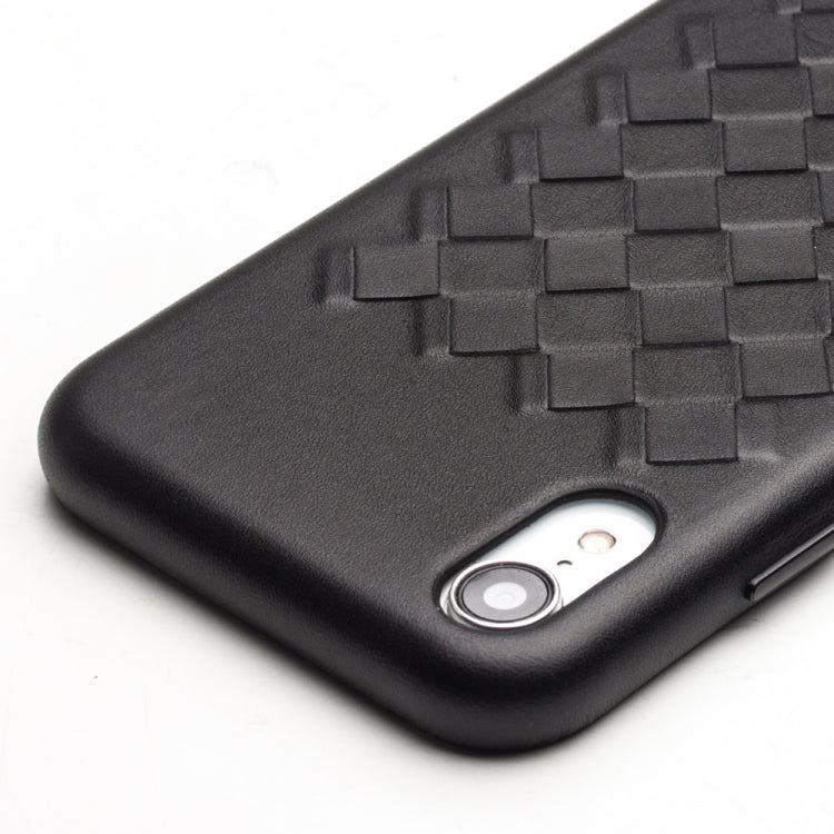 For iPhone XR QIALINO Shockproof Weave Cowhide Leather Protective Case(Black) - More iPhone Cases by QIALINO | Online Shopping UK | buy2fix