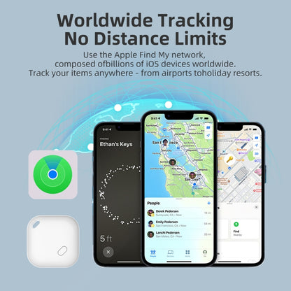 F2 Global Location Tracker Anti-lost Device(White) - Personal Tracker by buy2fix | Online Shopping UK | buy2fix