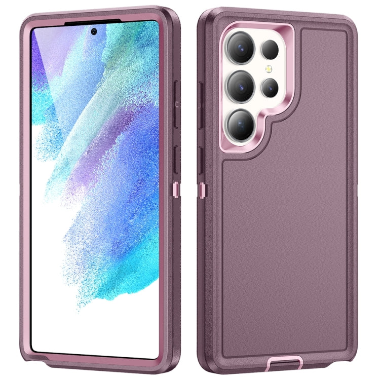 For Samsung Galaxy S25 Ultra 5G Life Waterproof Rugged Phone Case(Purple + Pink) - Galaxy S25 Ultra 5G Cases by buy2fix | Online Shopping UK | buy2fix