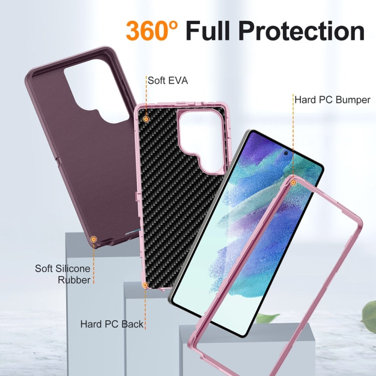 For Samsung Galaxy S25 Ultra 5G Life Waterproof Rugged Phone Case(Purple + Pink) - Galaxy S25 Ultra 5G Cases by buy2fix | Online Shopping UK | buy2fix