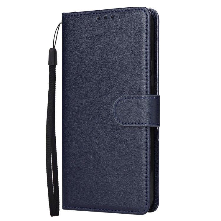 For Samsung Galaxy S25+ 5G 3-Card Slots Multifunctional Leather Phone Case(Blue) - Galaxy S25+ 5G Cases by buy2fix | Online Shopping UK | buy2fix